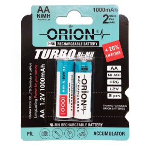 باطری شارژی قلمی اریونORION 1000mah1.2AA