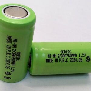 باطری شارژی نیکل کادیوم سرتیجSERTEC2/3AA750MAH1.2