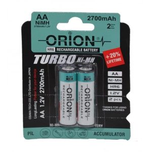 باطری شارژی قلمی اریونORION 2700mah1.2AA