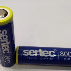 باطری لیتیوم یون شارژی قلمی SERTEC  14500   3.7V   800 MAH   3C