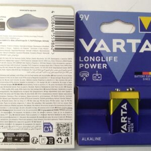 باطری آلکالین کتابی وارتاVARTA   ALKALINE   9V